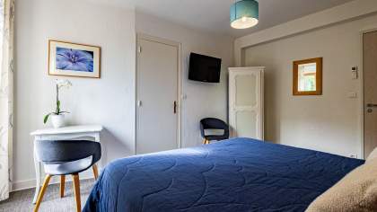 Salle de bain - Chambre double - Hostellerie Saint Germain