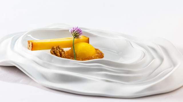 assiette de fromage du restaurant de l'hostellerie saint germain